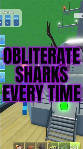 OBLITERATE SHARKS EVERY TIME #gaming #sharkbite2 #roblox #games #gamtng #tipsandtricks #roblox