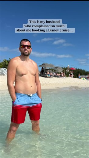 Oh how he changed his tune about the Disney cruise… mama is always right! 🤣 #DisneyCruiseLine #DCL #DisneyVacation #DisneyTravel #reallife @Disney Parks