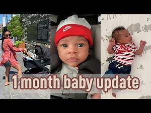 day in the life with a newborn baby | 1 month baby update, first time mom vlog