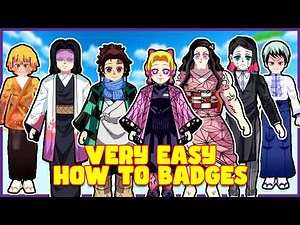 How to Get All 16 Badges in DEMON SLAYER 3D RP - ROBLOX