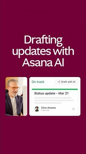 How to draft status updates with Asana AI