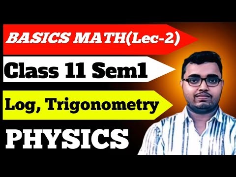 Basic mathematics for neet jee | Logarithm| Trigonometry for neet physics| class11physics basicmath