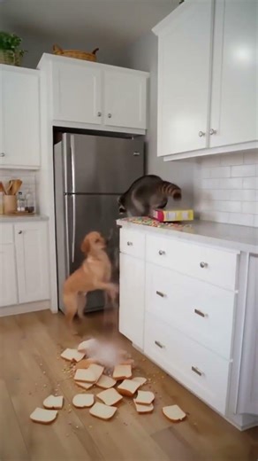 Raccoon Vs My Kitchen (It Won) #animals #shorts