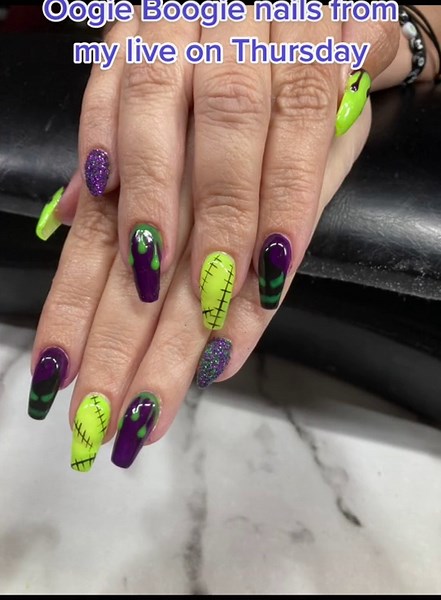 Glow in the Dark Halloween Nails for Spooky Season
