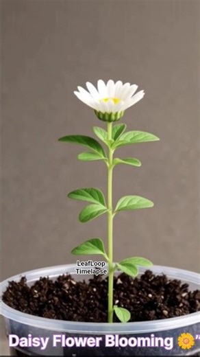 Daisy Flower Blooming Magic 🌸 4K Timelapse #Shorts #plants #shortsfeed #flowers #garden #timelapse