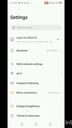 developer option infinix #options #shortvideo
