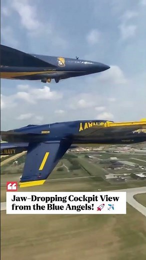 Jaw-Dropping Cockpit View from the Blue Angels! 🚀✈️