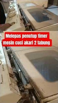 How to remove the timer cover on an Akari 2-tub washing machine #shorts