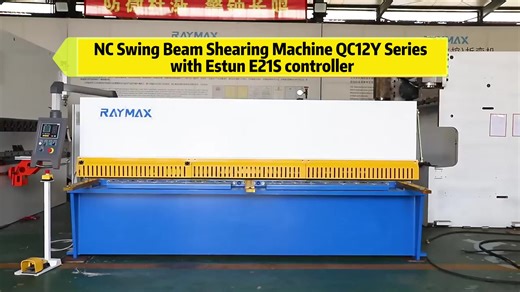 RAYMAX Cutting Metal QC12Y Swing Beam NC Shearing Machine With E21S 6mm Thickness Swing Beam Shearing Machines