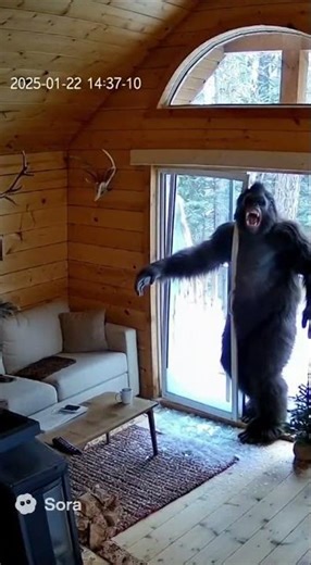 Sasquatch Burglary! Shocking Footage of Home Break-In Goes Viral #bigfoot #indoorcamera #wilderness