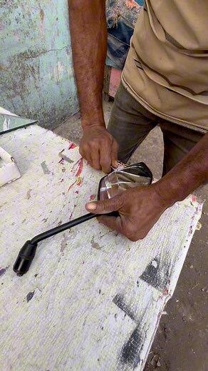 1M views · 7.5K reactions | See how to fix a broken motorcycle mirror #foryou #viral #handmade | SS collection | Facebook