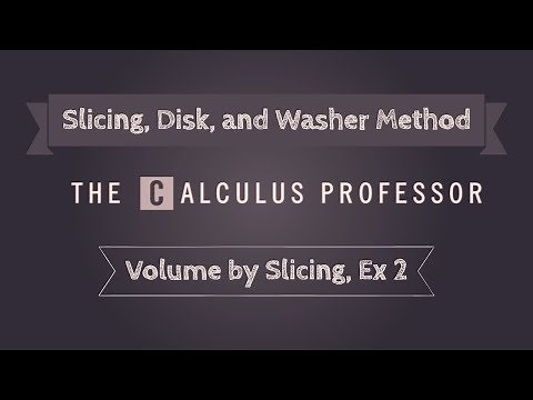 Volume by Slicing (General Slicing), Example 2