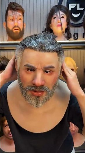 Can you tell it's just a headgear by comparing the wearing effects? #crossdressing#mask#siliconehead