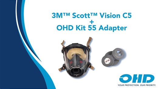 Connecting a 3M™ Scott™ Vision C5 to an OHD Kit 55 Adapter for QuantiFit2