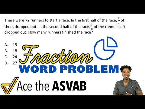 ASVAB Arithmetic Reasoning - Fraction Word Problem (Step-By-Step Walkthrough)