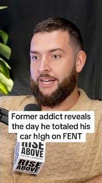 He totaled his car h!gh on FENT 🤯 # #addictionrecovery #addict