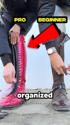 Pro vs Beginner… Who Ties Faster? 👢