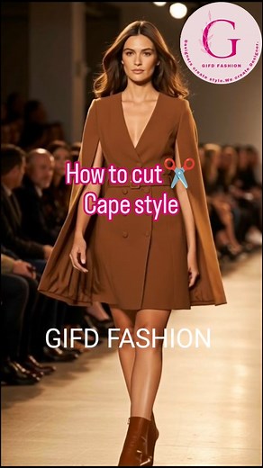 #cape style#gifdfashion #fashiondesigning #fashiondesigner #cuttingandstitching #designingcourse #blazerdress #capedress #fashioninstitute #fashionstudents #dresscutting #patternmaking #sewingtutorial #tailoringtips #stitchingcourse #runwayfashion #learnfashion #fashionreels #viralreels #reelsinstagram #handmadewithlove #sewingreels #dressmaking #fashioneducation#blouses | Gifdfashion