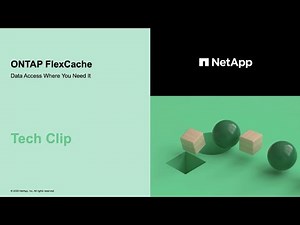 ONTAP FlexCache Performance - Tech Clip