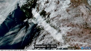 It's time for TimelapseTuesday! NOAA's GOES West captured this week-long animation of persistent fog and low clouds hovering over California's Central Valley. This phenomenon is called Tule Fog, and tends to form in the late fall and winter. Learn more: https://www.weather.gov/safety/fog-radiation | NOAA Satellite and Information Service