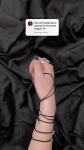 2.4M views · 64K reactions | We heard your summons ✨️ By popular demand: introducing the hand wrap tutorial, finished off with our Sedona hair ties and jewellery 者⁠ Hit save and show us your stylings!  https://www.disturbia.co.uk/collections/womens-new #gothjewellery #goth #gothstyle #gothjewelry | Disturbia | Facebook