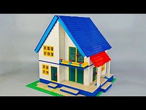 How To Build a Lego House MOC🏡| Building Blocks Instructions | Satisfying Diy #lego #legohouse