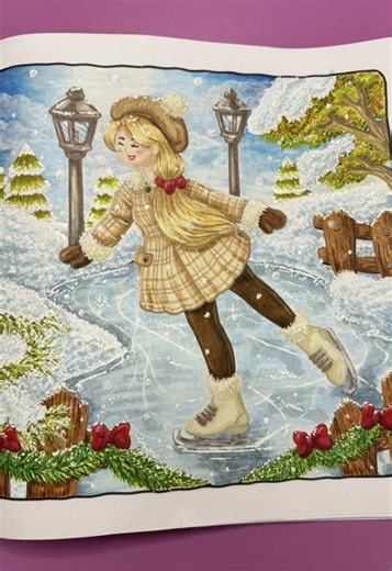 My first completed colouring page from my new ‘Me, Myself & I’ colouring book by @Mindclay Art products all linked on the post. I use @winsorandnewton Promarkers, @Languo Stationery acrylics and gel pens, and glitter gel pens. Plus a few #kalour pencils for texture.