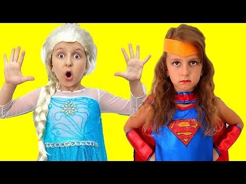 Princess Elsa turns Into Supergirl | Super Elsa