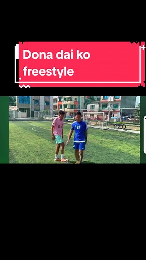 Dona Thapa football freestyle⚽️ #foryou #tiktok #viral #nepalfootball #football #dona #skill