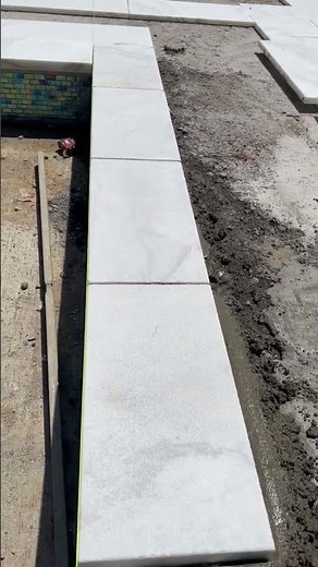 #pool coping installation #mason #albañileriainusa