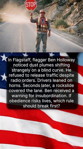THE HIGHWAY FLAGGER WHO HELD THE LINE 🚦✋