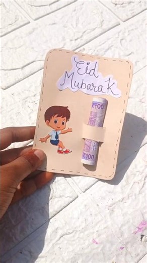 DIY Eid Mubarak Eidi Card | Easy Handmade Eid Gift Card with Money | Creative Eid Craft Idea