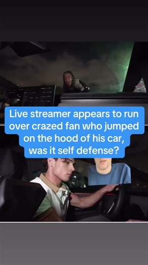 Kevin Clancy on Instagram: "Live streamer Clavicular appears to run over crazed fan who jumped on the hood of his car, was it self defense? A few things here: A) I cannot say the word “Clavicular.” It’s like when I try to say documentary. Just doesn’t compute for me 2) I absolutely LOATHE this guy, but that doesn’t change the fact that this is probably a grey area. Complicated situation d) The advice he gets from Adin Ross at the end sums up the entire world’s problem right now"