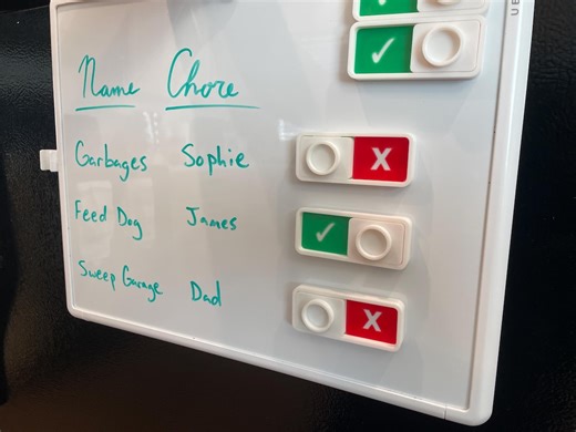 Magnetic Chore Tracker for Kids – Family Task Slider - Etsy