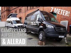 Offroad CamperVans Mercedes Sprinter 4x4 Allrad mit beheiztem Aufstelldach! Yucon 6.0 und 7.0