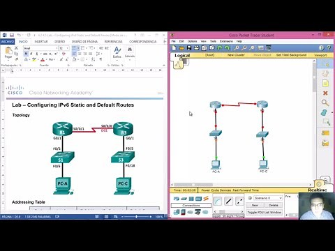 2.2.4.5 - 6.2.4.5 Lab - Configuring IPv6 Static and Default Routes