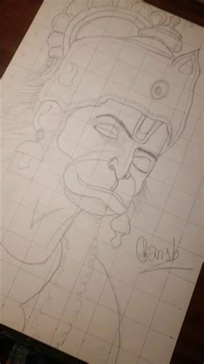 Hanuman Ji drawing#art#drawing #short feed # viral short