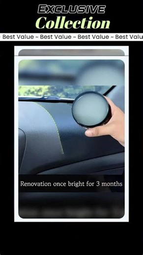 Crystal clear car plastic repair agent - car interior and panel renewal wax coating agent car wax...