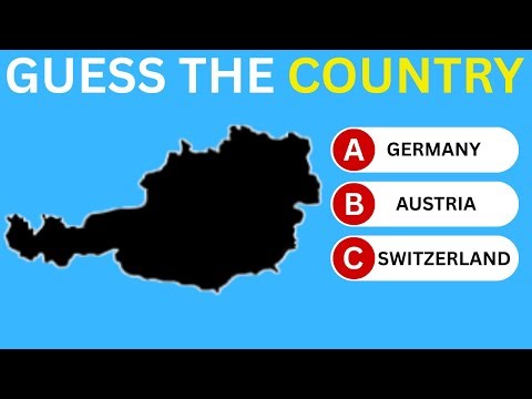 Can You Name All 40 Countries From Their Outlines? 🗺️