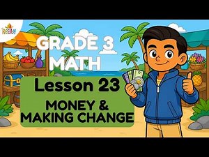 Money and Making Change | Grade 3 Math Lesson 23 | Money Math for Kids