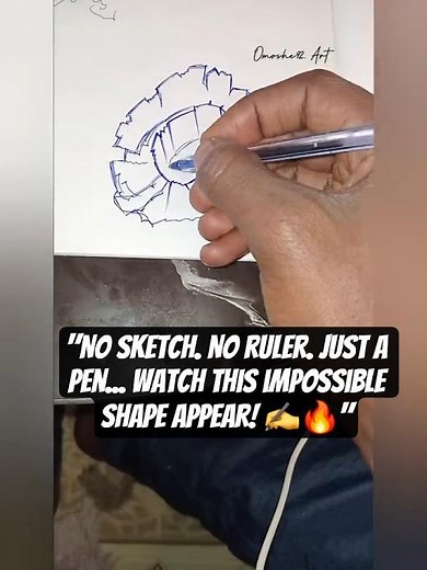 How to Draw Abstract Pen Art Step by Step ✍️🔥