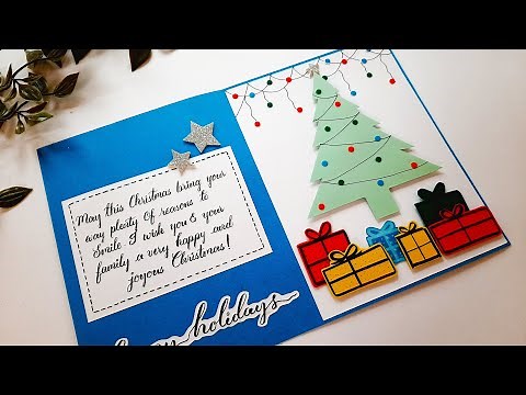 DIY Christmas Greeting Card Idea | Handmade Christmas Card Making Ideas | Tutorial