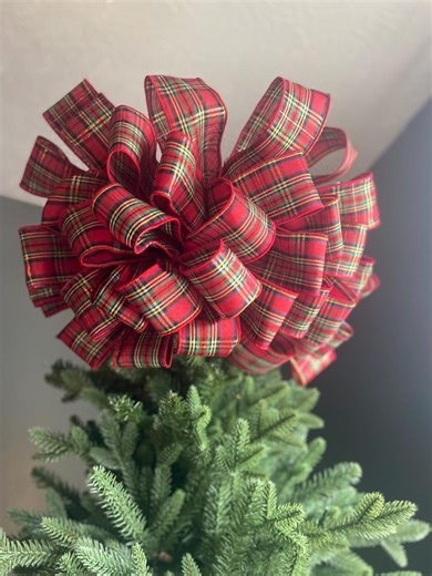 Christmas Tree Topper Bow Ralph Lauren Tartan, Traditional Red Plaid Tartan Christmas Tree Topper Bow, Christmas Tree Topper Plaid Red Green - Etsy Canada