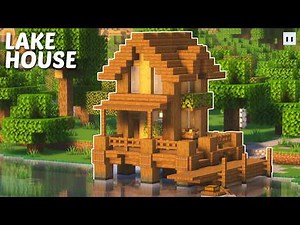 Minecraft : How to Build a Starter Lake House | Easy & Simple