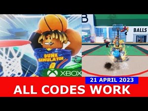 *ALL CODES WORK* [2x💸] Dunking Simulator ROBLOX | April 21, 2023