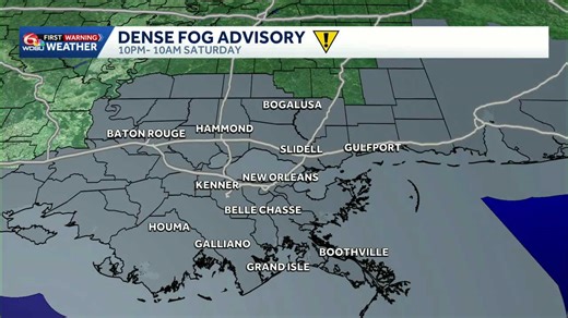 Weather alert Saturday as fog may be troublesome