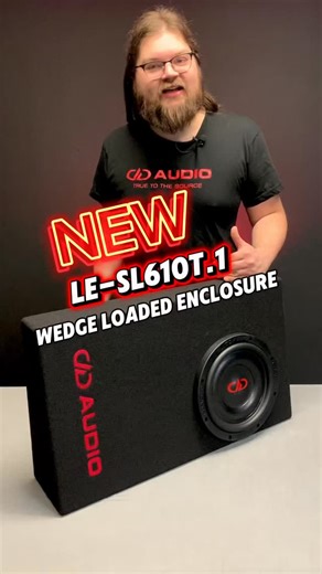 🔴 NEW LE-SL610T.1 - 600W RMS This slim wedge enclosure will fit in tight locations in trucks, cars and SUVs. Loaded with our tried and true SL600 10 inch slim cast frame subwoofer for a bangin’ good time! | DD Audio