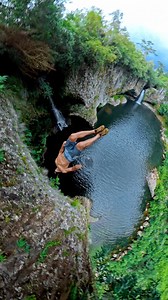 Doing a 27m gainer in one of the most beautiful spot on earth #cliffjumping #cliff #jump #adrenaline #nature | Jérémy Nicollin