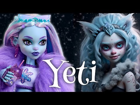 I MADE A GORGEOUS YETI PRINCESS / NEW ABBEY BOMINABLE MONSTER HIGH DOLL REPAINT by Poppen Atelier