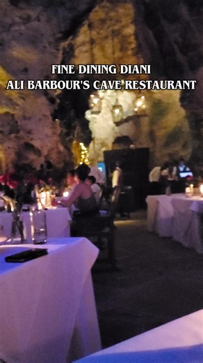 Fine Dining at Cave restaurant in Diani Beach. #dianitribe #DianiBeach